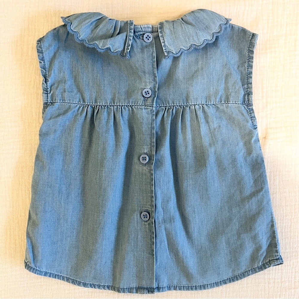 Louis Louise chambray collared blouse - Picture 2 of 4